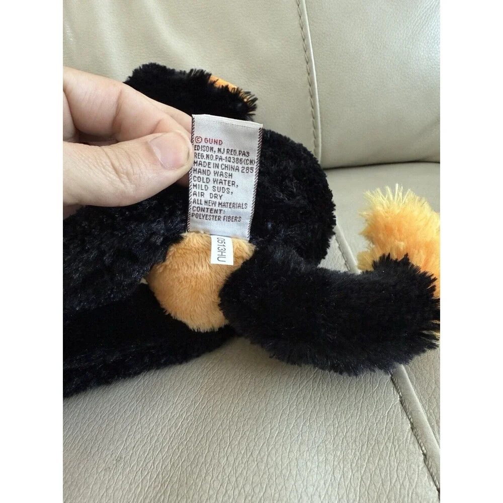 Gund Halloween Tabbie Cat Black Arched HTF Limited Plush 11x7 EUC
